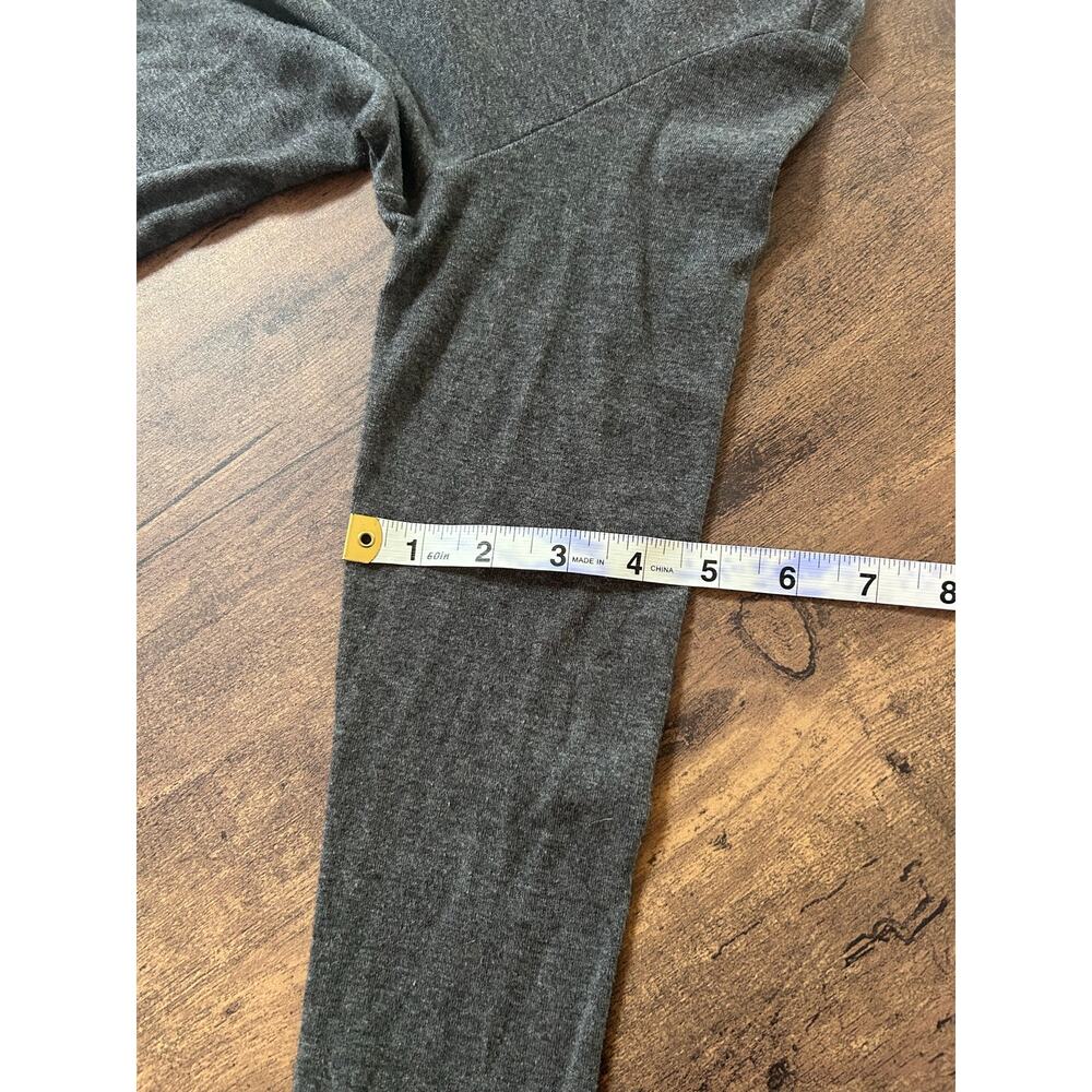 Women’s Grey Supima Cotton Blend Open Front Smart Casual Cardigan With Pockets - Picture 6 of 10